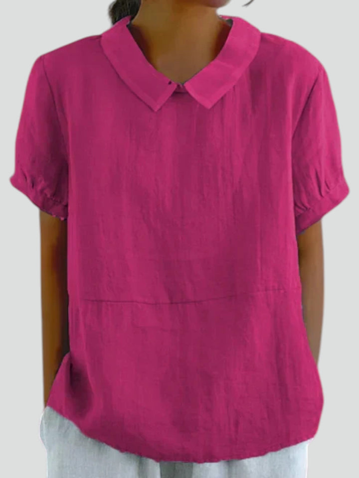 Amalie™ | Blusa con Collo e Vestibilità Relaxed