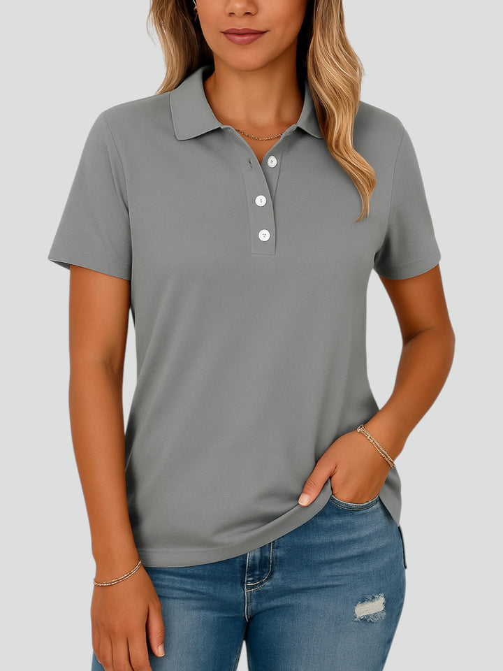 Julia™ | Polo Traspirante dallo Stile Elegante