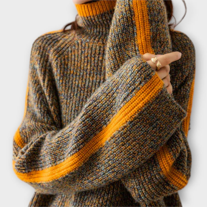 Breseis | Maglione Vintage con Collo Alto