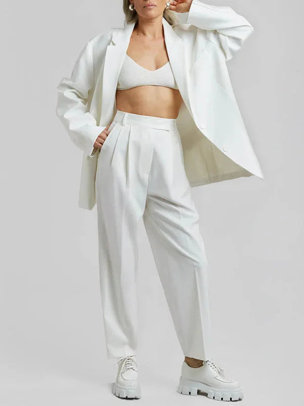 Sofia | Blazer Oversized Clean-Line Bianco