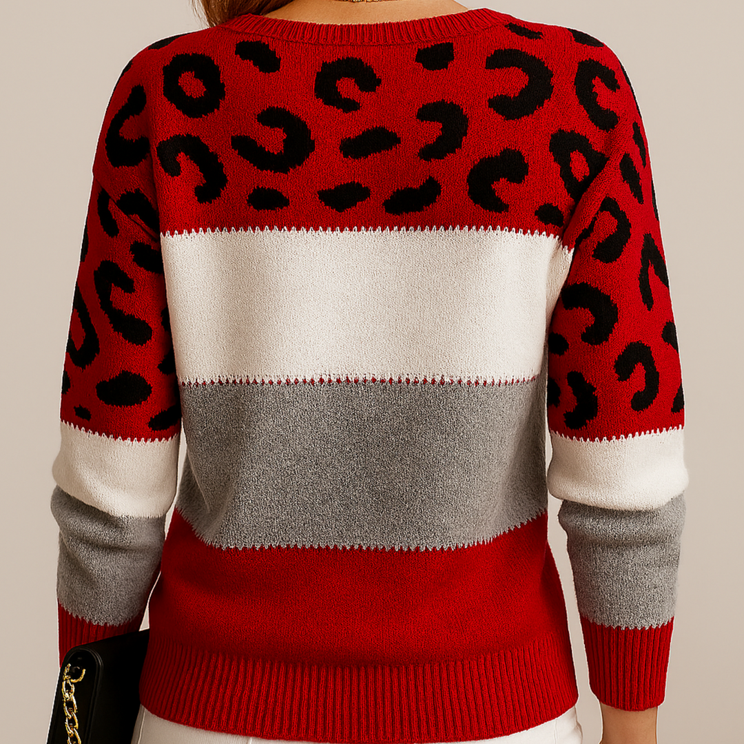 Charlene – Maglione Casual a Fantasia Leopardo