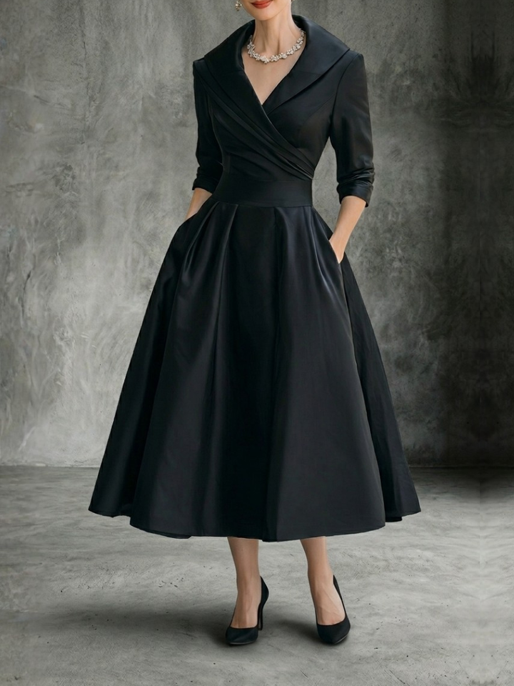 Lina | Abito midi in raso