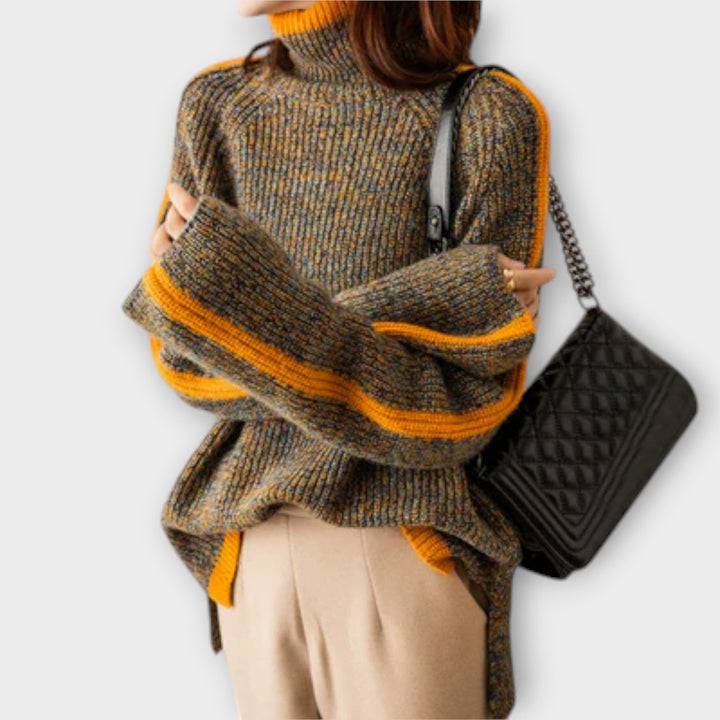 Breseis | Maglione Vintage con Collo Alto