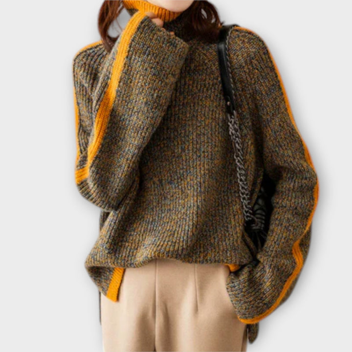 Breseis | Maglione Vintage con Collo Alto