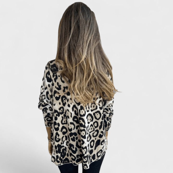 Elvéra | Top casuale da donna con stampa leopardo
