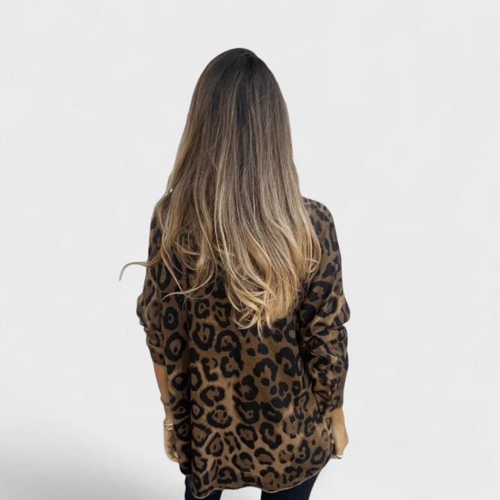 Elvéra | Top casuale da donna con stampa leopardo